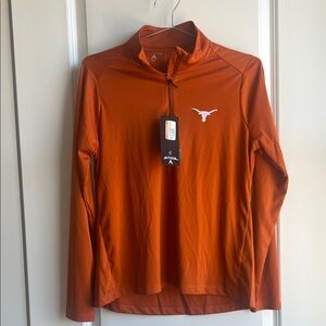 Antigua Burnt Orange Long Sleeve Pullover